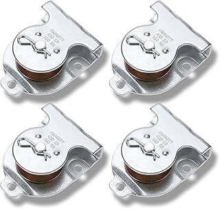 Ceiling Mount Single Pulley 1-1/2 Inch Wall Mount Pulley Ceiling Pulley for 3/8" Wire or Rope, 4 Packs (1)