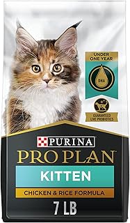 Purina Pro Plan With Probiotics, High Protein Dry Kitten Food, Chicken & Rice Formula - 7 lb. Bag