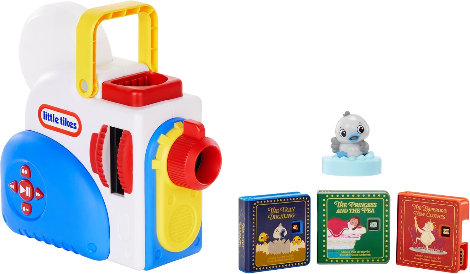 Little Tikes Story Dream Machine Starter Pack with 3 Classic Fairytale Stories - Light, Sound, and Audio Projector for Kids - Includes 3 Stories and 1 Character - For Kids Ages 3+ Years