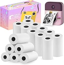 15 Rolls Camera Paper for Kidizoom Print Camera Paper Refill, 2.2x1 Inch BPA Free Kids Camera Paper Compatible with ESOXOFFORE/MINIBEAR/VTech/Dragon Touch Camera, for Most Kids Instant Camera