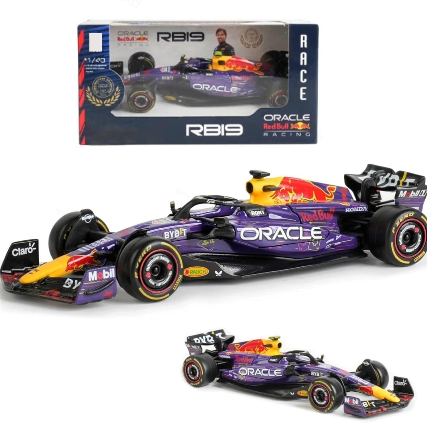 2024 New Bbuago 1/43 LVF1 RB19#11 Formula Alloy Racing Car for Las Vegas Site RedBull RB19#11Miniature Diecast Adult Vehicle Collection Model (Regular Version)