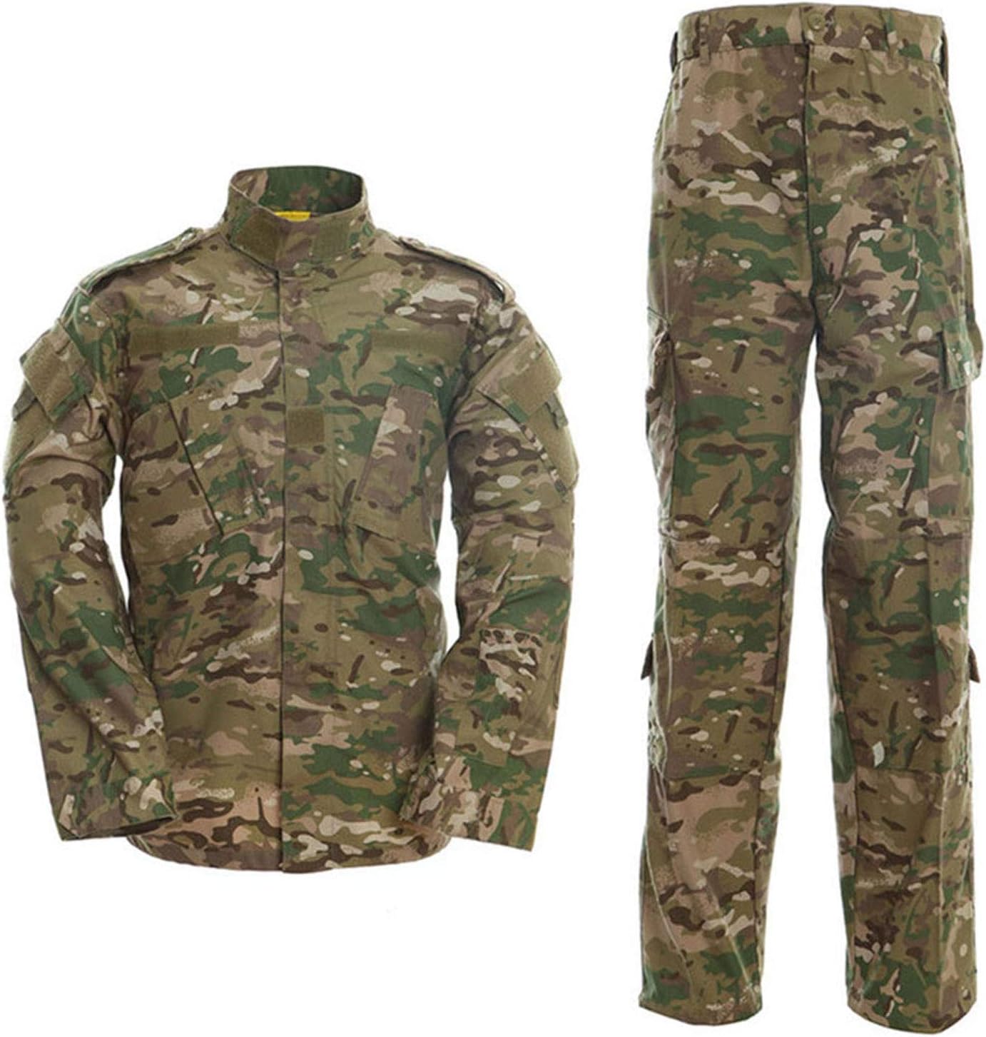 LANBAOSI Men's Jacket and Trousers Set Camouflage Hunting Military Uniform