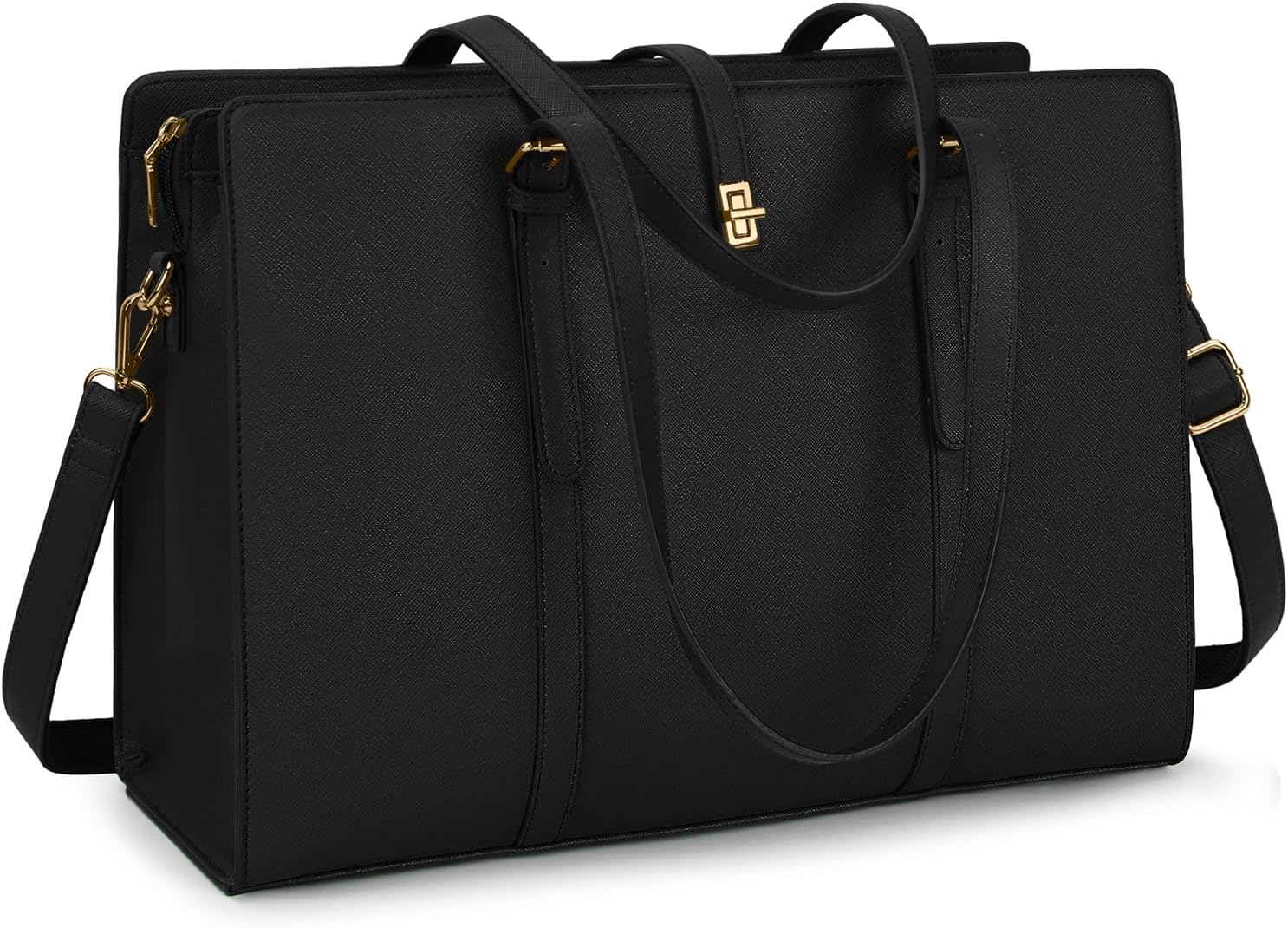 Laptop Bag for Women 15.6 Inch Leather Laptop Tote Bag Waterproof Womens Work Shoulder Bag Computer Briefcase