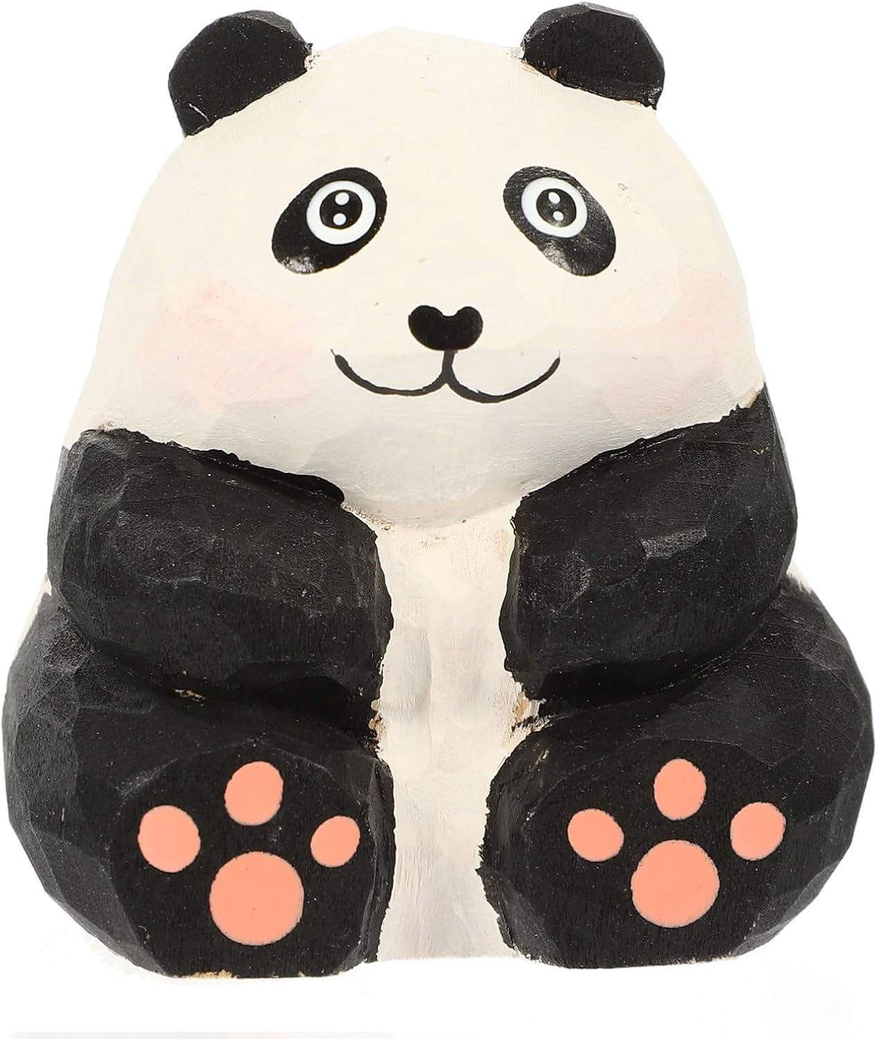 ORFOFE Panda Decorations for Birthday Handmade Wooden Ornaments Home Decor Products Garden Panda Sculpture Safe