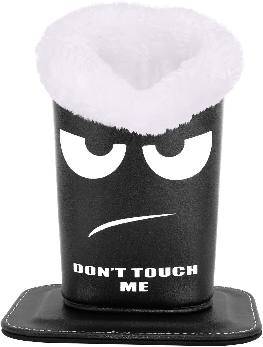 MoKo Eyeglasses Holder, Modern Velvet Plush Lined PU Leather Household Magnetic Holder Protective