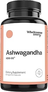 Vegan KSM 66 Ashwagandha Capsules| High Potency 5% Withanolides | Ashwagandha Root Extract Supplements | Ashwagandha 300mg | Stress Management & Well Being Support | 60 Ashwaganda Pills