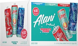 Alani Nu Variety Pack Sugar Free Low Calorie Energy Drinks | 200mg Caffeine | Biotin, B Vitamins | Zero Sugar| 15 Calories or Less | 12 Oz Cans | 12 Pack