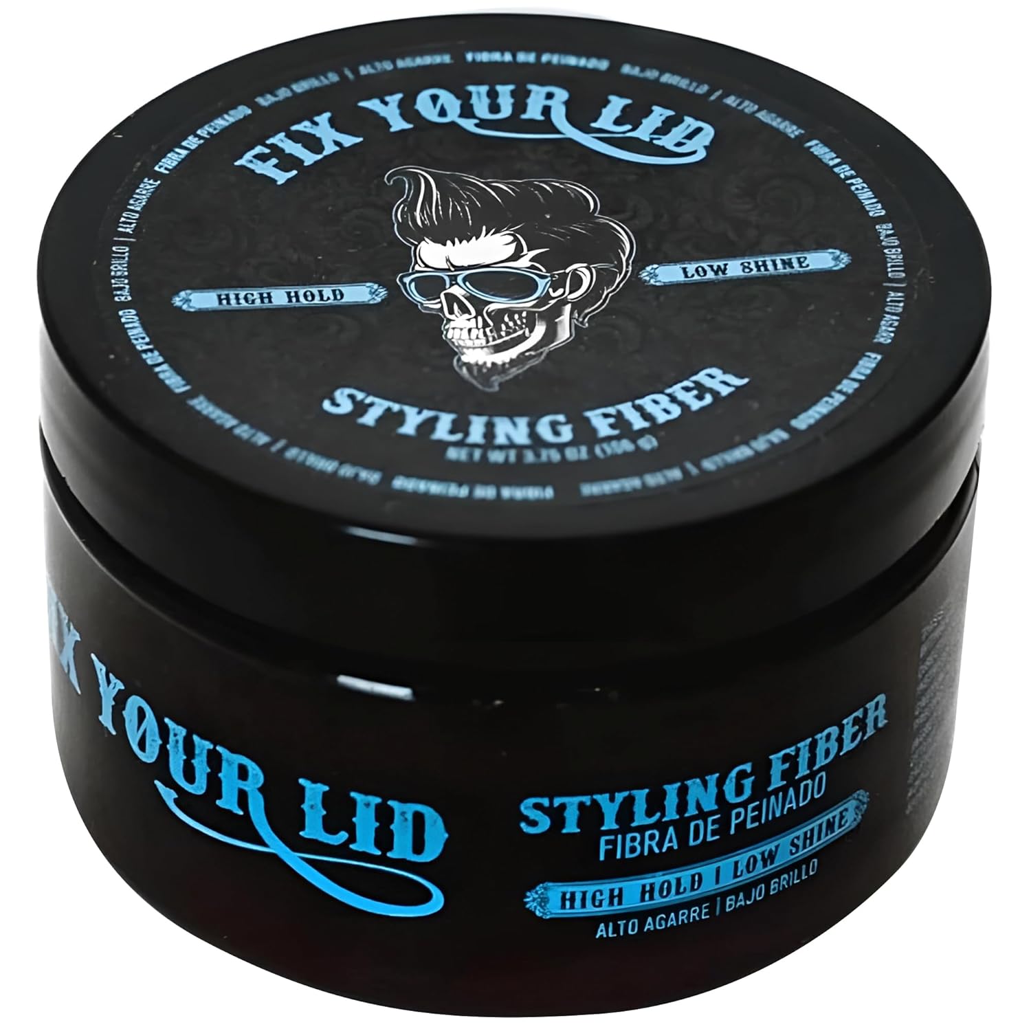 Fix Your Lid-Hair Styling Fiber for Men's and Boys' Short, Choppy Hair Types with High Hold and Low Shine, Infused with Pleasant Citrus Scent, Paraben and Phthalate Free,3.5 oz