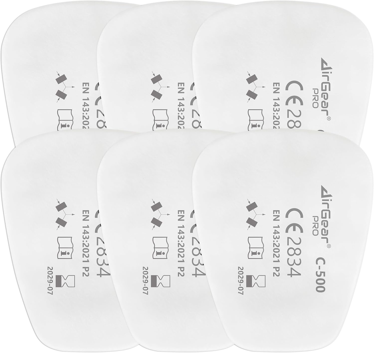 AirGearPro G-500 Reusable Anti Dust Anti Gas Respirator Mask with Filters and Protective Goggles for Painting, Working, DIY, Sanding