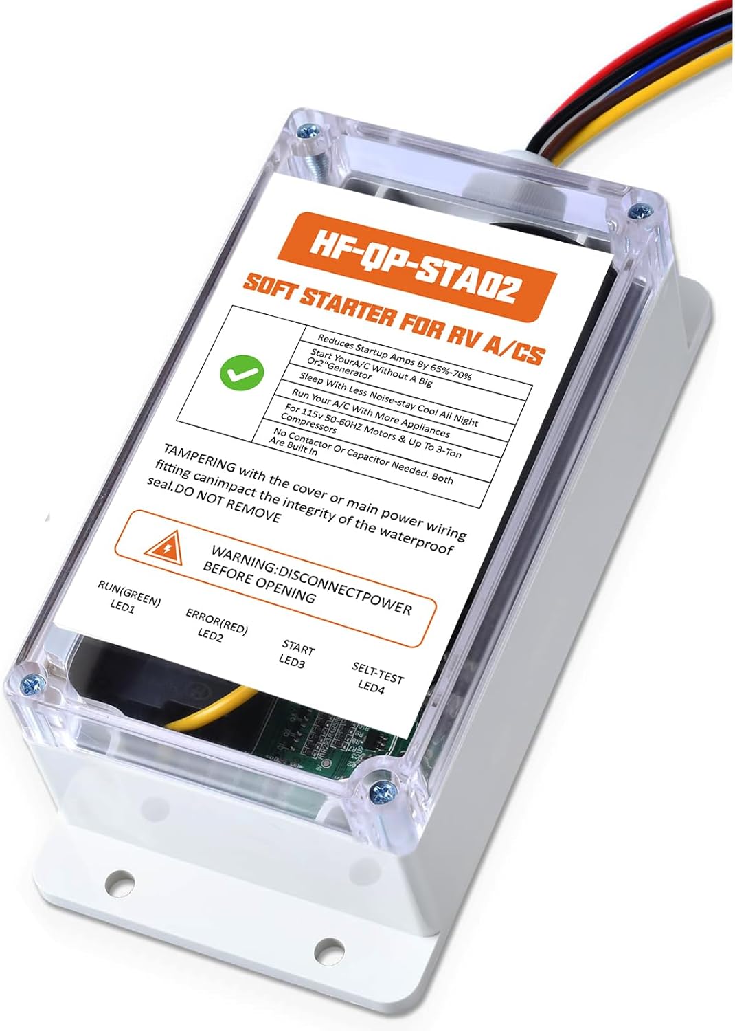 Soft Start for RV Air Conditioner, Upgraded HVAC RV AC Soft Start Kit for RV, Easy an Start Electrical Appliances on RV Power with a Small Generator, Van Trailer Camper, Motorhome HVAC