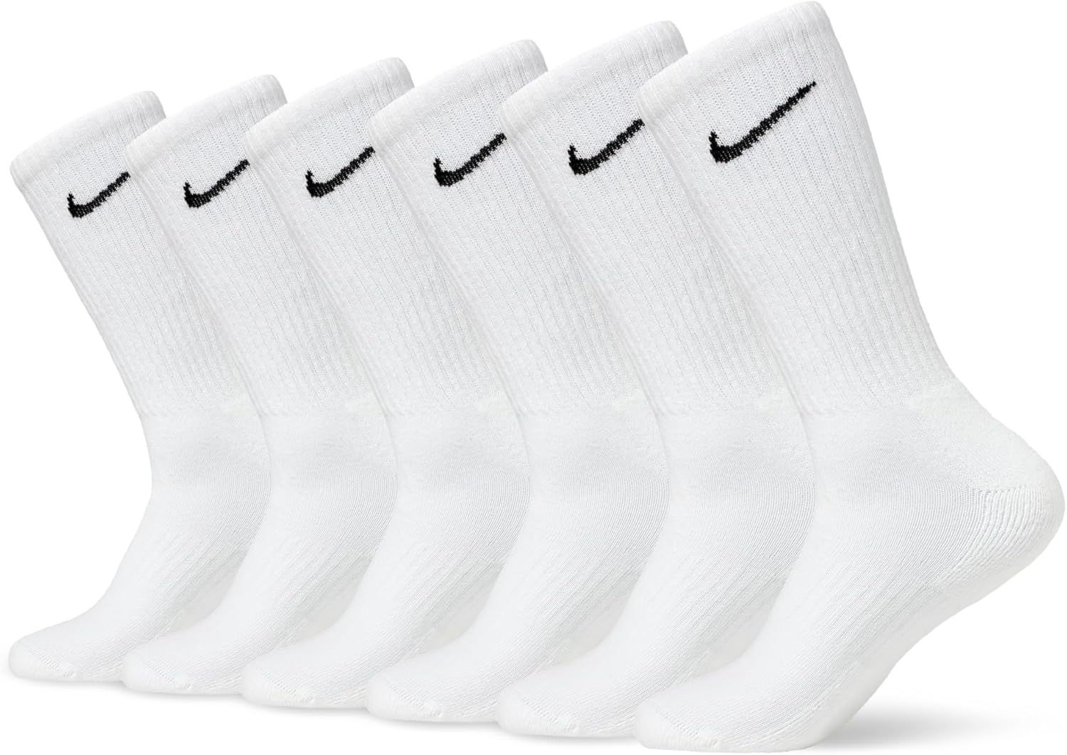 Nike Unisex Adult Everyday Cushioned Training Crew Socks (6 Pairs)