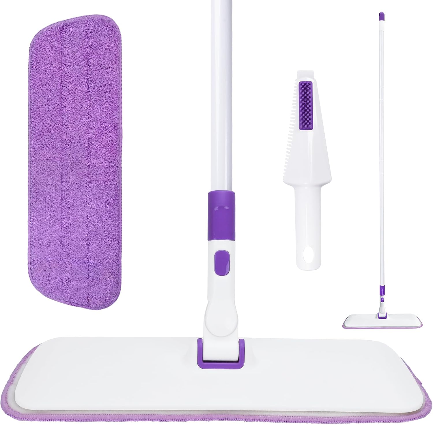 MAVRIZ Dust Mop for Hardwood Floors Washable Microfiber Dust Mop, 60" Long Handle Wet and Dry Mop for Wood Floor Laminate Floors