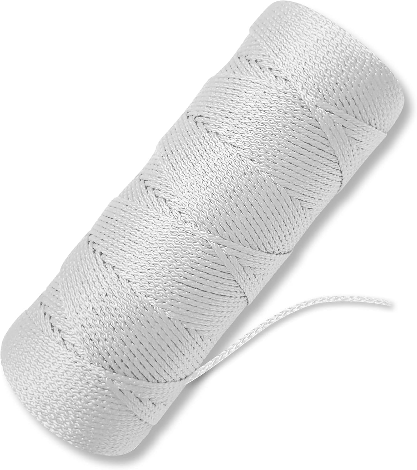Bright White Twine String - #18 Strong Nylon String - 250 Ft Length - White String for Gardening, Nylon Twine for Plants
