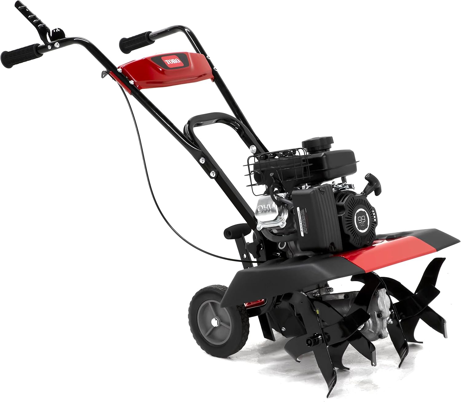 Toro Compact Front Tine Tiller, 99cc 4-Cycle Engine, 11, 16 or 21 Inch Adjustable Tilling Width, 11" Max Tilling Depth, Removable Side Shields, Model: 58604