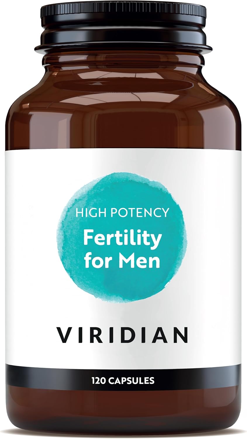 Viridian Fertility for Men (High Potency) | 120 Caps | Supports Reproductive Health with Zinc & Vital Nutrients | Vegan Capsules | Pre-Conception Support | Active Ingredients | Nutritionist Formulated