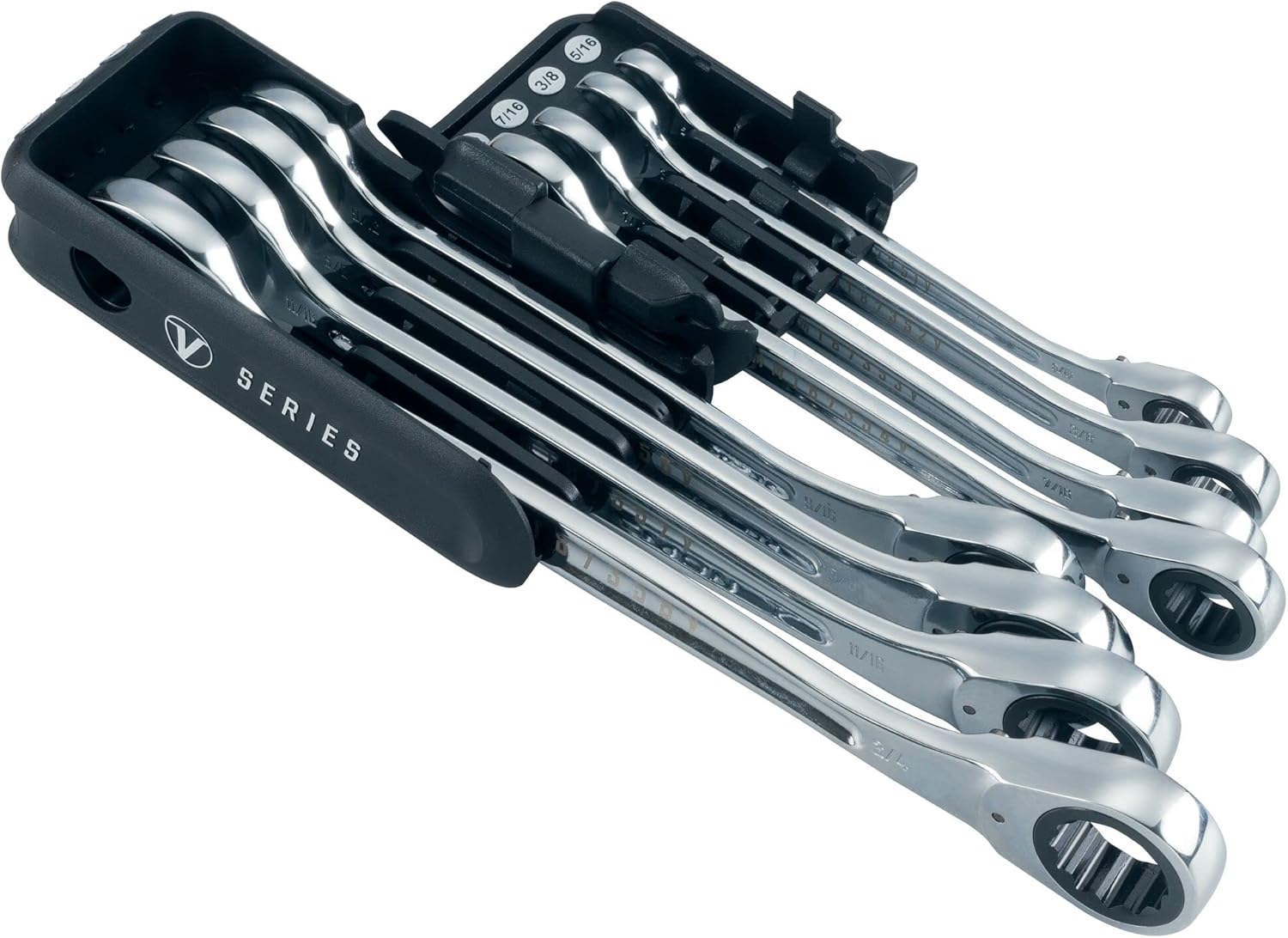 CRAFTSMAN V-SERIES Combination Ratchet Wrench Set, SAE, 8 Piece (CMMT87350V)