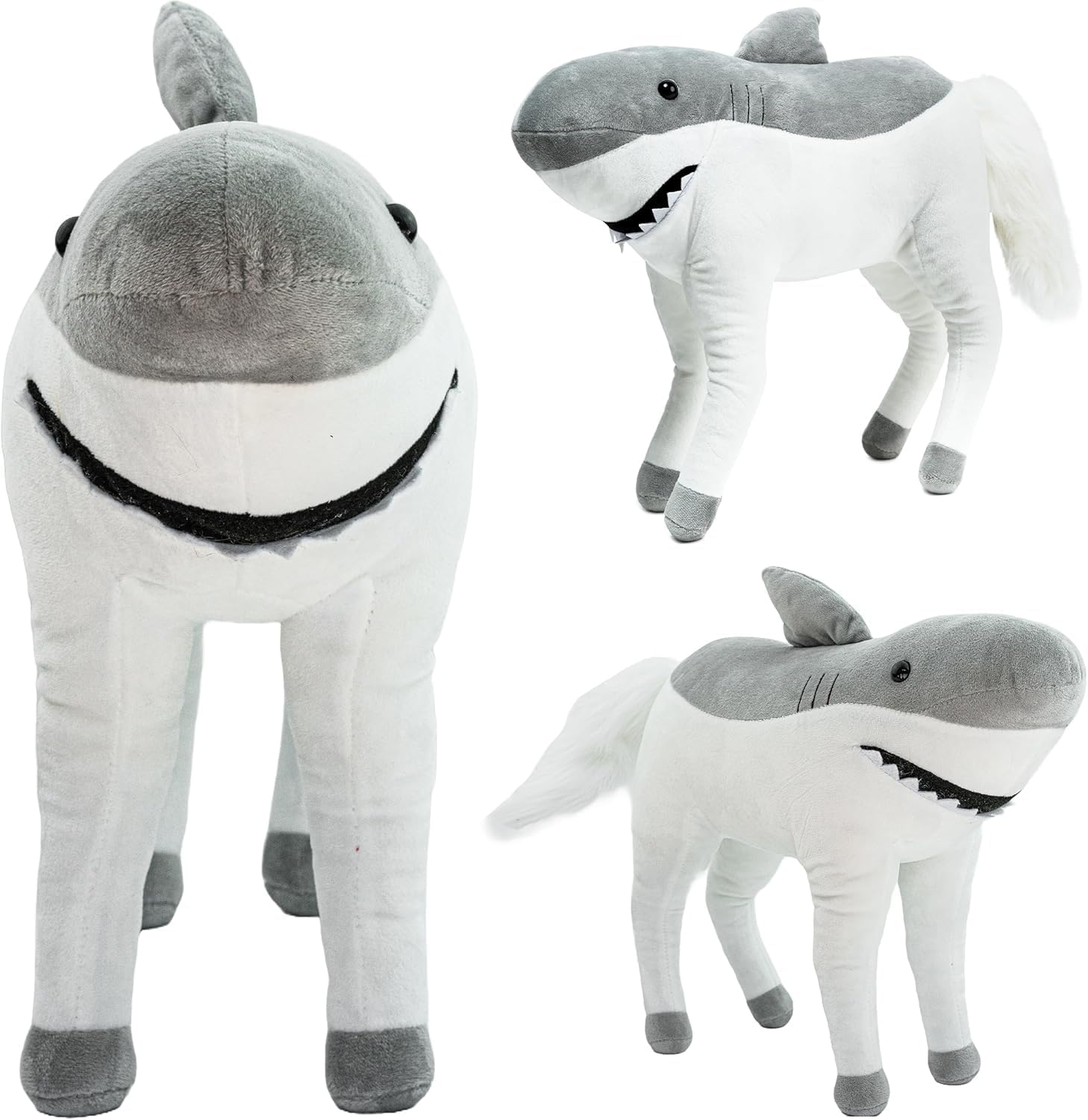 Randimals Stuffed Animal Plush Mix - Shark & Horse Hybrid Stuffed Animals for Girls & Boys - Cute & Soft Shark Plush Cuddly Toy - Unique Plush Toys for Discovery & Adventure