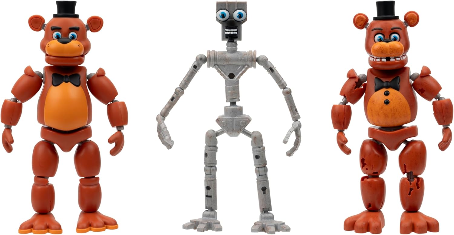Five Nights at Freddy’s 6-Inch Endo-Series Collector Figure: Endo-1 with Classic Freddy & Withered Freddy Pieces - Articulated Figure with Classic and Withered Freddy Parts