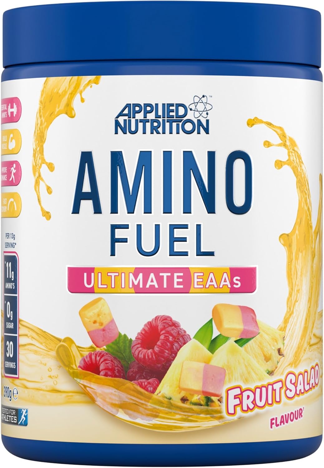 Applied Nutrition Amino Fuel - Amino Acids Supplement, EAA Essential Amino Acids Powder, Muscle Fuel & Recovery (390g - 30 Servings) (Fruit Salad) (New)