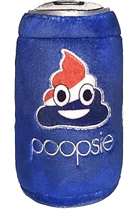 Huxley & Kent for Dogs | Poopsie Cola (Small) | Power Plush Dog Toy with Squeaker | Funny Dog Toy | Cute Dog Toy | H&K Squeaky Dog Toy
