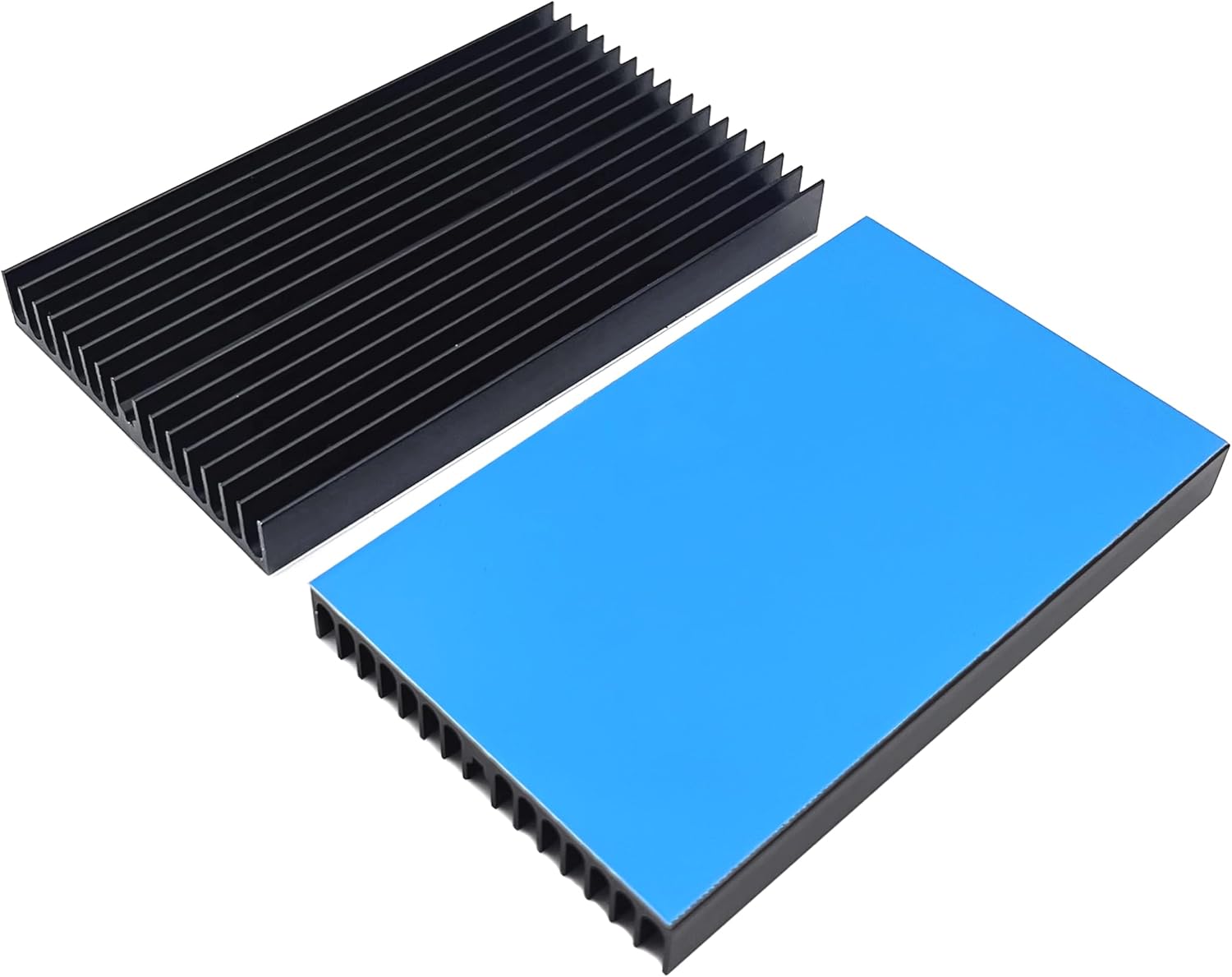 Awxlumv 2Pcs Heatsink Kit 100x60x10mm with Thermal Conductive Adhesive Tape, Cooler Heat Sink for Smartphones, Routers, Hard drives, Game consoles, LED amplifiers, etc