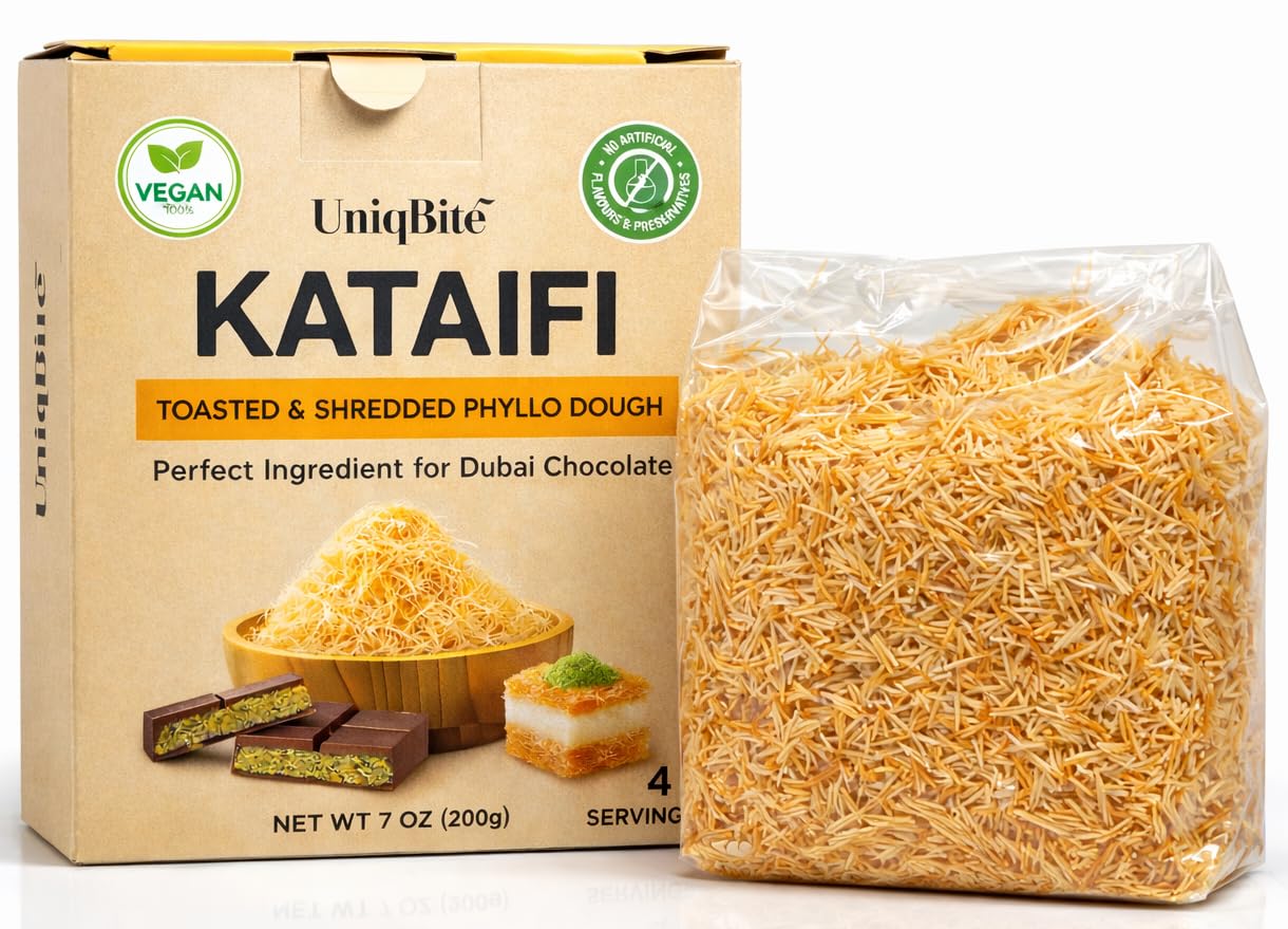 Toasted Kataifi Pastry for Dubai Chocolate | 7 oz (200g) | Ready to Use Crispy Kadayif Shredded Fillo Dough