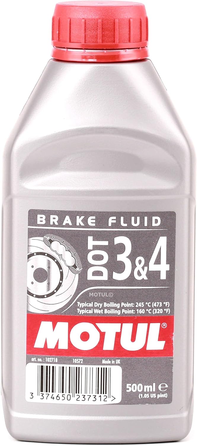Motul Dot 3 & 4 brake fluid, 0.5 litres