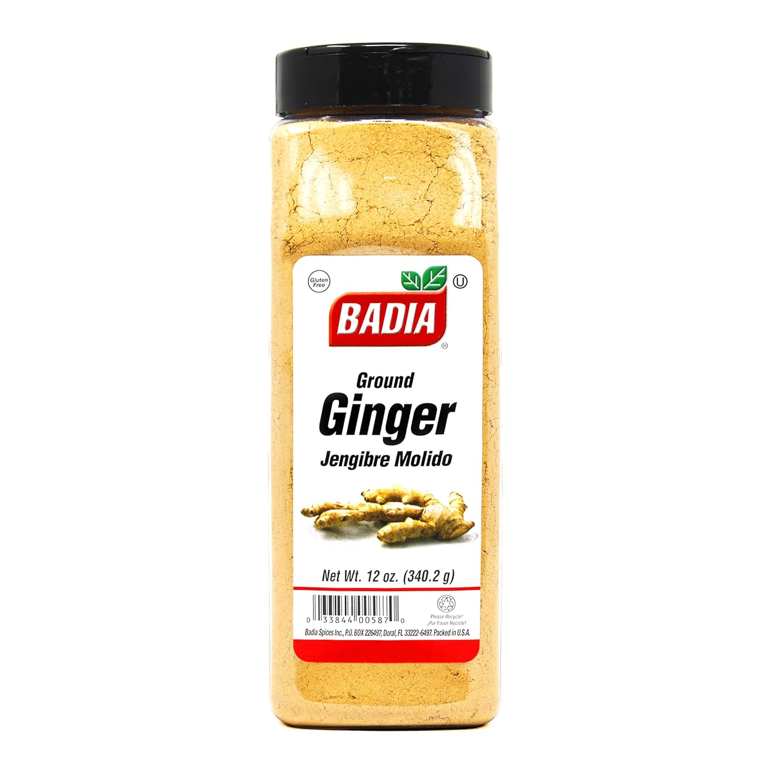 Badia Ground Ginger Powder, 12 oz - Fresh, Aromatic, Ground Ginger Root