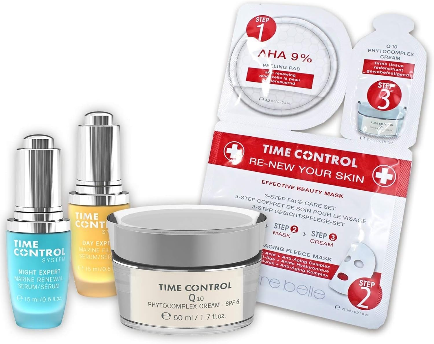 Etre Belle Time Control Gift Bag Item No. 1938 cosmetic bag with 4 Time Control products