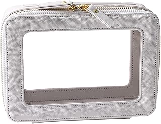 SANHECUN Toiletry bag waterproof cosmetic organizer with handle lagre opening for travelling