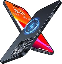 TORRAS Magnetic Slim-Fit for iPhone 16 Pro Max Case, Ultra-Thin 16 ProMax Phone Case Compatible with MagSafe, Light Anti-Scratch Matte Hard PC Bayer 6.9 inch OriginFit, Black