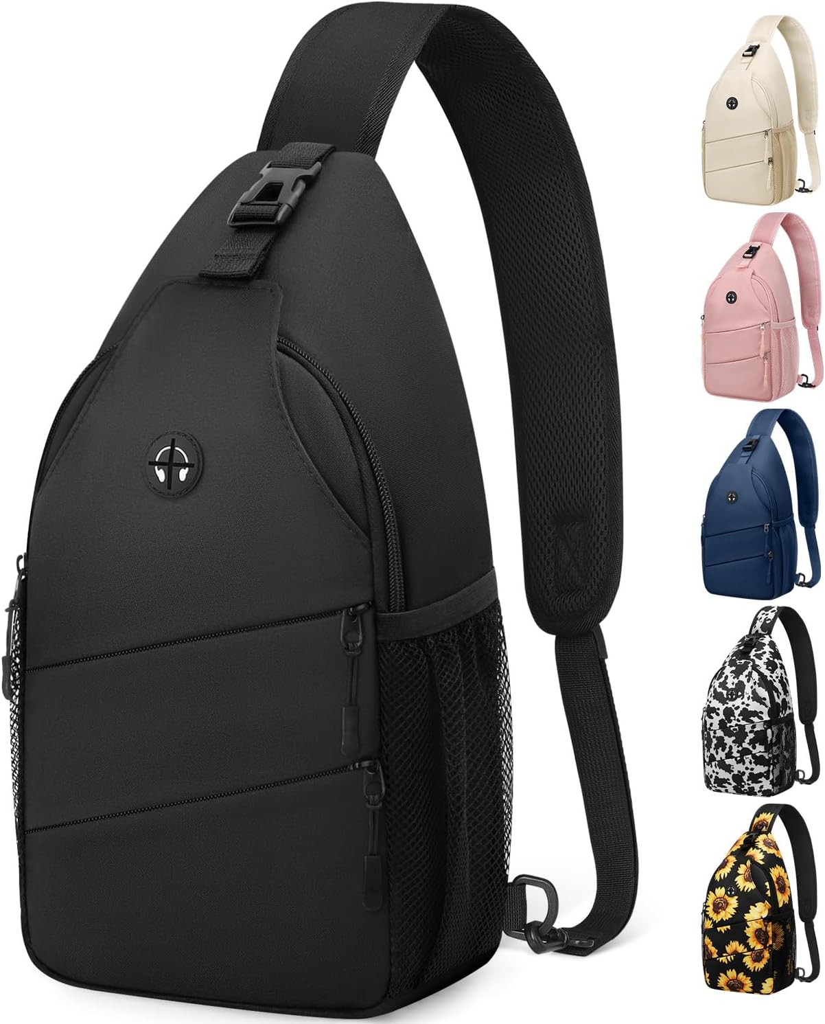 Crossbody Bags for Women Men Trendy Sling Bag Bakpack Casual Chest Bag with Convertible Shoulder Strap