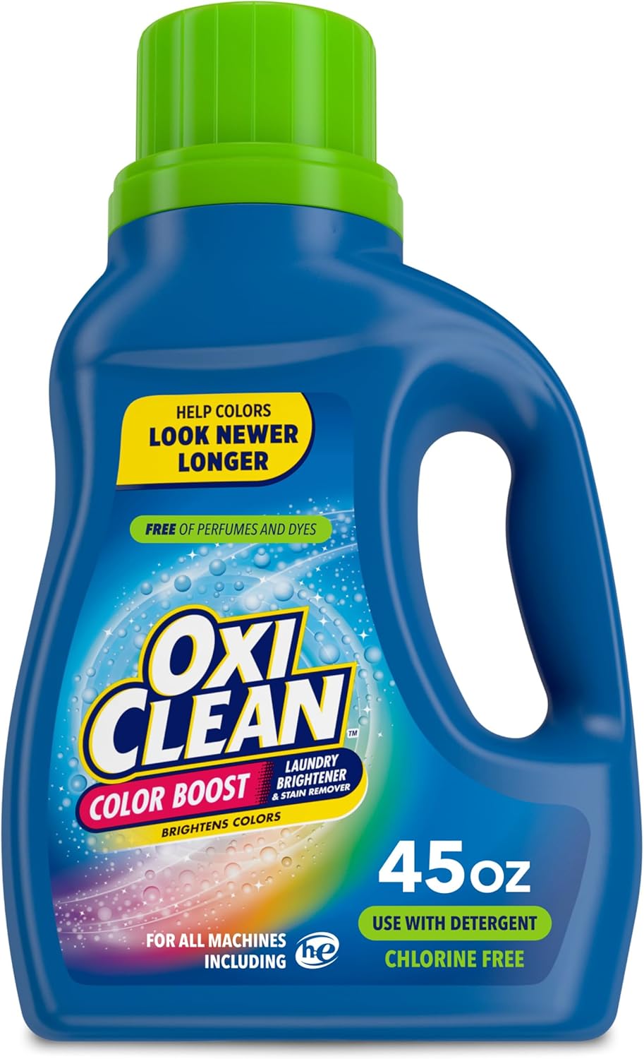 OxiClean Color Boost Laundry Brightener and Stain Remover Liquid Fresh Scent, 45 fl oz