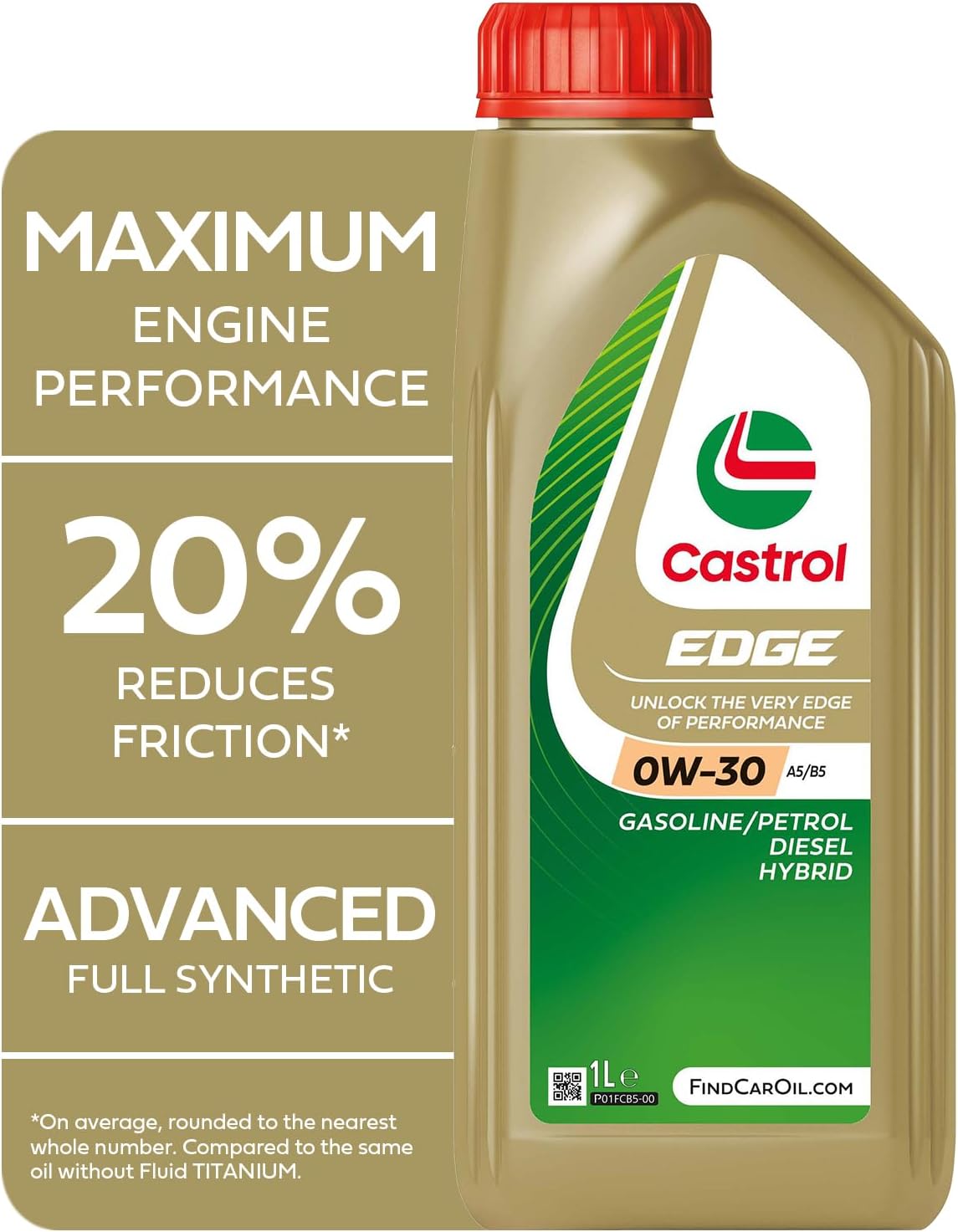 Castrol EDGE 0W-30 A5/B5 Engine Oil 1L