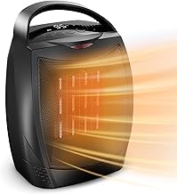 GiveBest Digital Space Heater, 1500W/750W Portable ETL Listed Electric Heater with 4 Modes, 1s heating,Timer, Overheating & Tip-Over Protection, Portable Heater for Indoor use
