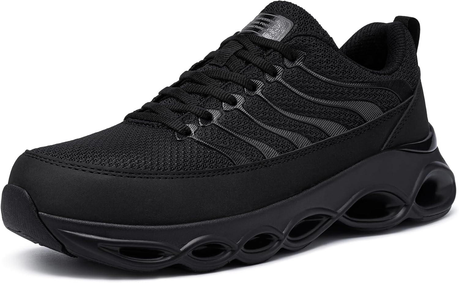 LARNMERN Steel Toe Shoes for Men Women Lightweight Comfortable Sneakers Breathable Indestructible Work Shoes