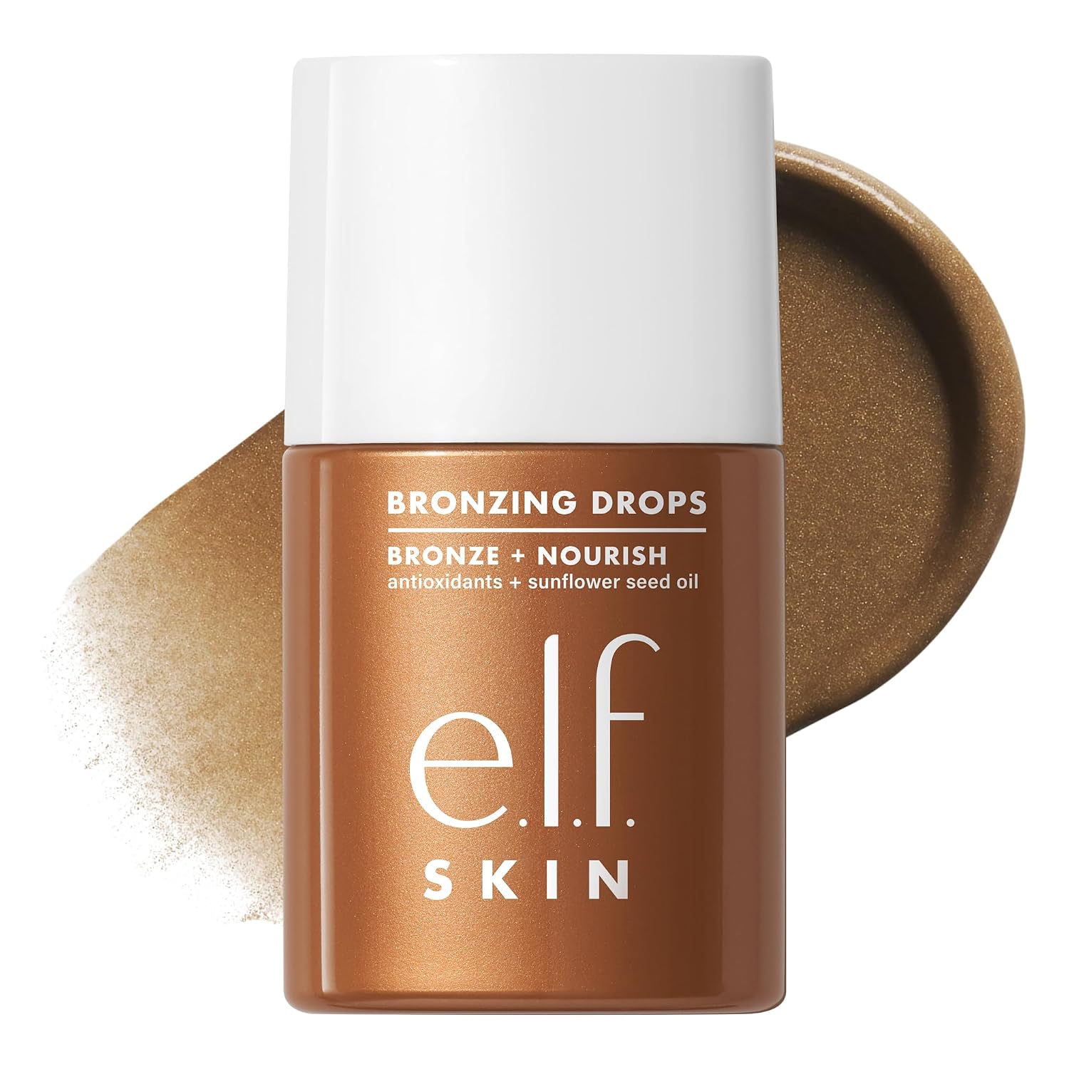 e.l.f. SKIN Bronzing Drops, Copper Gold (Copper Deep Bronze Shimmer)