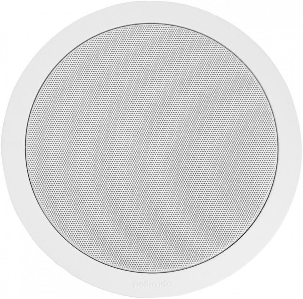Polk Audio MC60 2-Way in-Ceiling 6.5" Speaker (Single) | Dynamic Built-in Audio | Perfect for Humid Indoor/Enclosed Areas | Bathrooms, Kitchens, Patios (White)