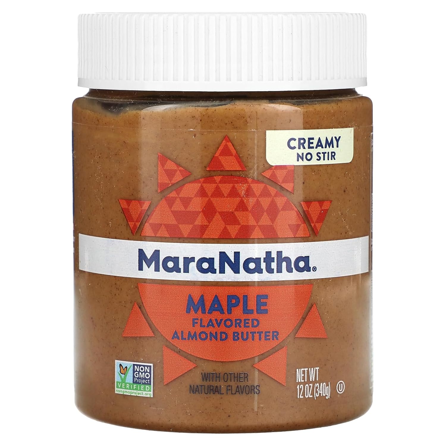 MaraNatha Creamy Roasted Maple Almond Butter, No Stir, 12 Ounce Jar
