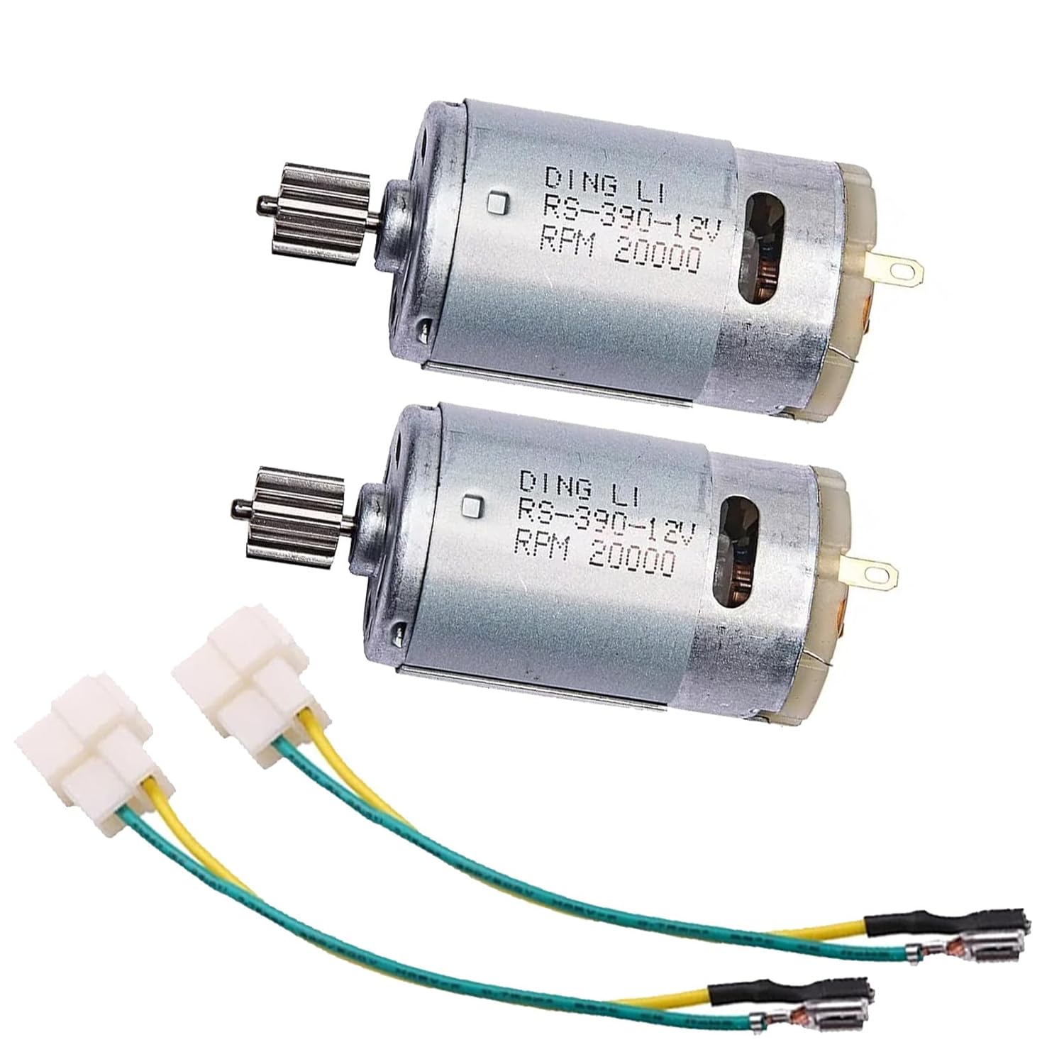 2PCS 12V390 20000RPM Electric Motor RS390 12V Motor Drive Engine Accessory for Kids Ride On Cars Children Ride on Toys Replacement Parts
