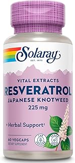 Solaray Triple Strength Resveratrol 225mg VCapsules | 60 Count
