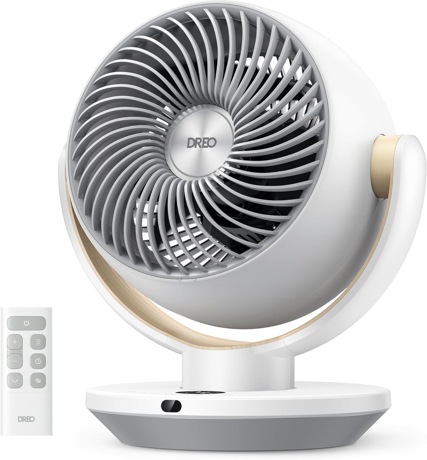 Dreo Fan for Bedroom, Desk Air Circulator Fans with Remote, 11 Inch Table Fan for Whole Room, 60ft Powerful Airflow, 120° Vertical Manual and 90° Oscillating, 4 Speeds, 8H Timer, 28dB Quiet, Home