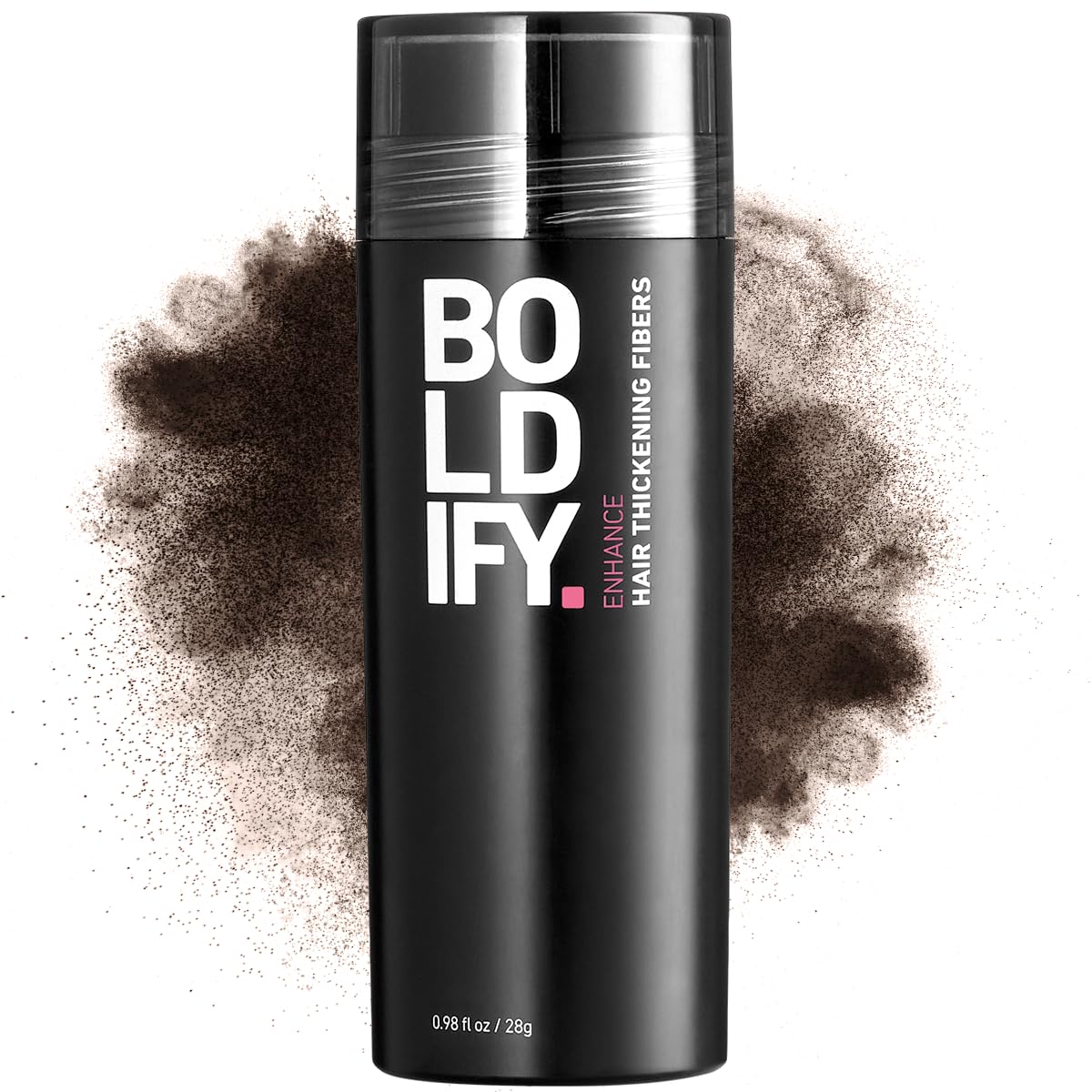 BOLDIFY Hair Fibers (28g) - Fill In Thinning and Fine Hair for an Instantly Fuller, Thicker Look - 14 Shades for Women & Men - Dark Brown