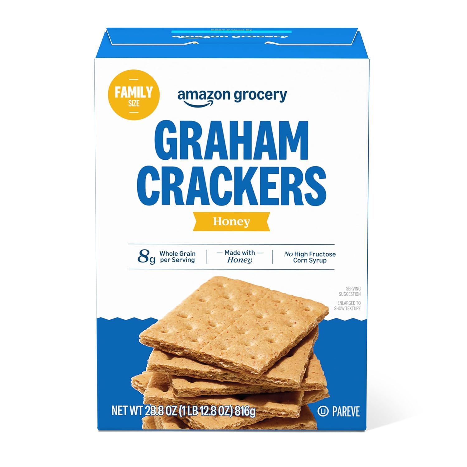 Amazon Grocery Honey Graham Crackers, 28.8 Oz (PreviouslyHappy Belly, Packaging May Vary)