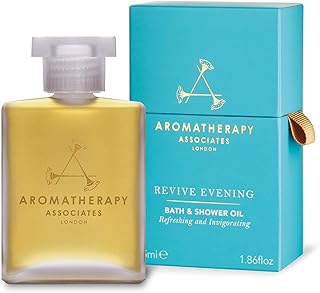 Aromatherapy Associates Revive Evening Bath and Shower Oil, Natural Body Oil to Refresh Mind, Body and Spirit, Hydrating Body Oil Made with 3 Essential Oils (1.86 oz)