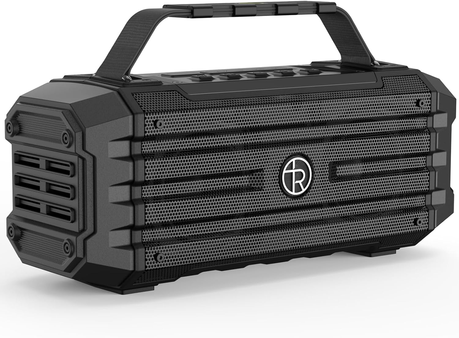TOMPROAD Portable Bluetooth Speaker 120W Peak 80W Wireless Speakers, TWS Pairing, Deep Bass, Hi-Fi Loud Speaker, IPX6 Waterproof, DSP Sound Boombox for Outdoor, Camping, Party, Beach (Black)