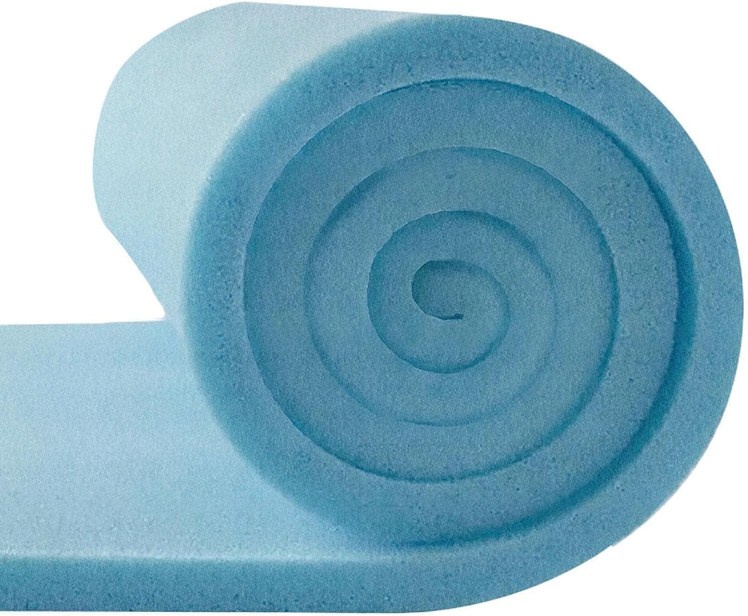 Classic Blue Soft/Medium Upholstery Foam Sheet Replacement Cushion Seating Sofa Beds Seats Campervans Crafts Panels Sheet CARFOAM 6FT X 2FT Sheet 1 INCH Thick