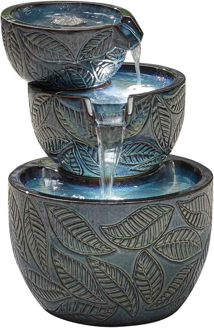 Kelkay Fossil Leaf Water Feature