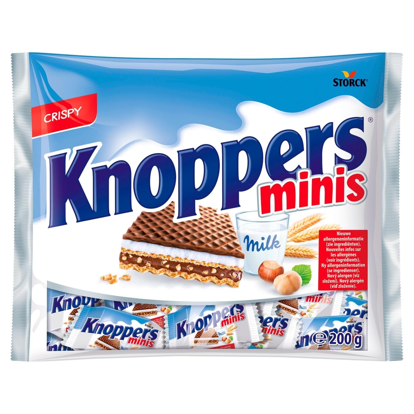 Knoppers Mini Milk and Hazelnut Cream Wafer -1 Bag