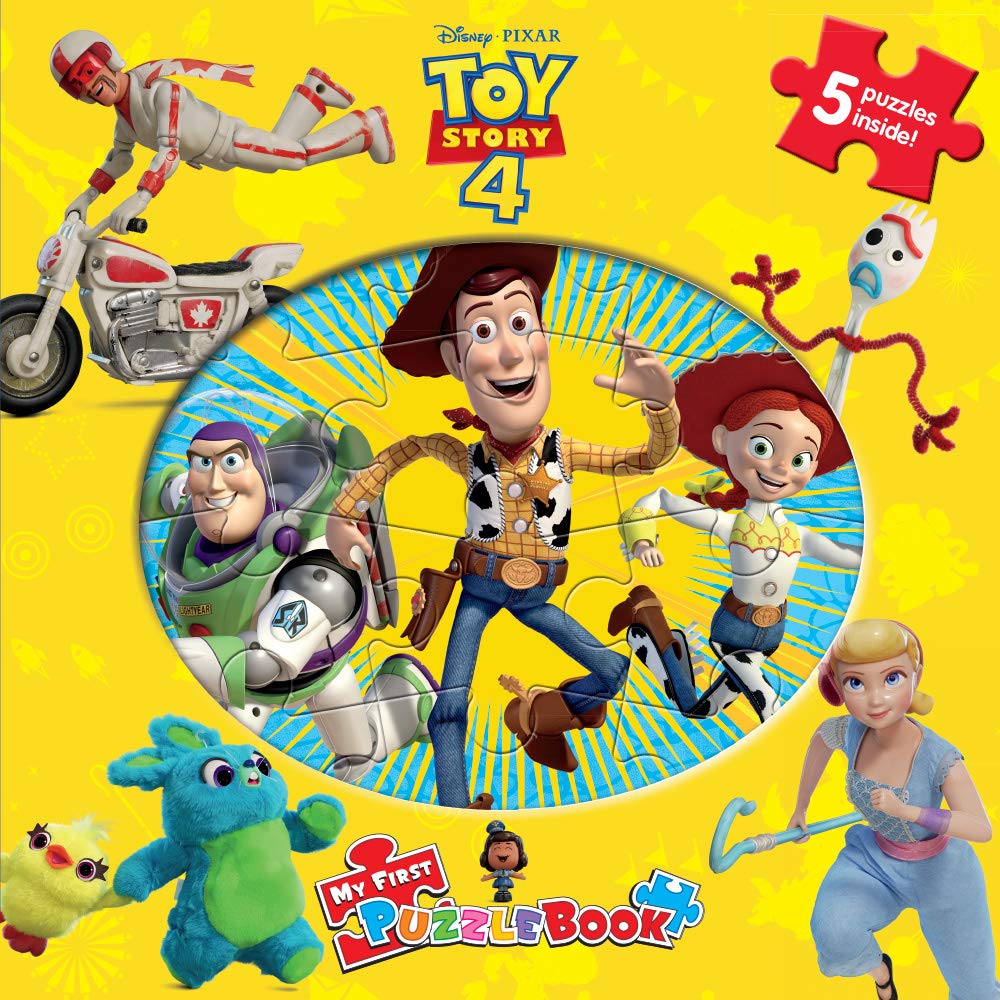 Disney / Pixar Toy Story 4 My First Puzzle Book - Jigsaw Puzzles for kids, 10-page board book, 5 puzzles to enjoy